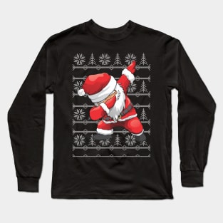 Funny Dabbing Santa Long Sleeve T-Shirt